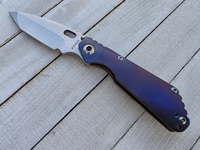 NEW! Strider Knives Performance SnG CC, HC Heat Colored, Full Ti, MagnaCut Tanto