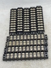 Lot Of 9 Terminal Block Strip 10 Pos Cinch 10-141Y Connector Used? Very Nice