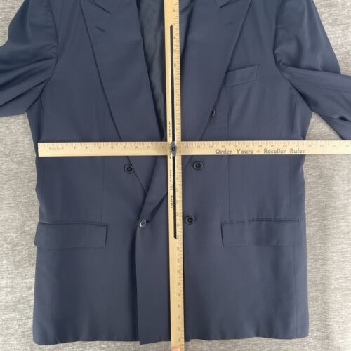 Brioni Italy Double Breasted 100% Wool Blazer Men’s Size 44 / 54 Suit Jacket - Picture 4 of 14