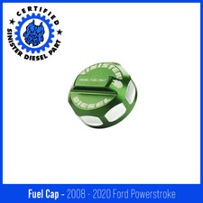 Sinister Diesel Fuel Cap For 2008-2020 Ford Powerstroke Green