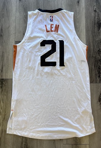 Authentic Phoenix Suns Jersey Alex Len Size XL Pro Cut White Rev 30 Mesh - Picture 2 of 6