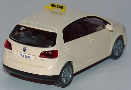 VERY RARE VW GOLF PLUS V 5M TAXI IAA FRANKFURT 2005 GERMAN TAXI CAB 1:87 WIKING - 第 2/2 張圖片