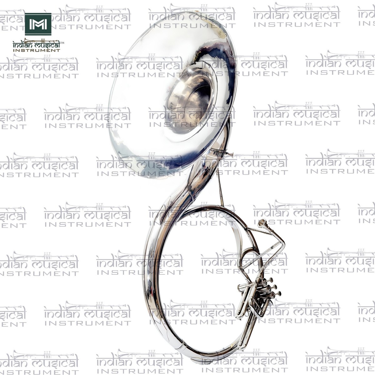 Tuba sousaphone plat noir Bb avec sac de transport + embout