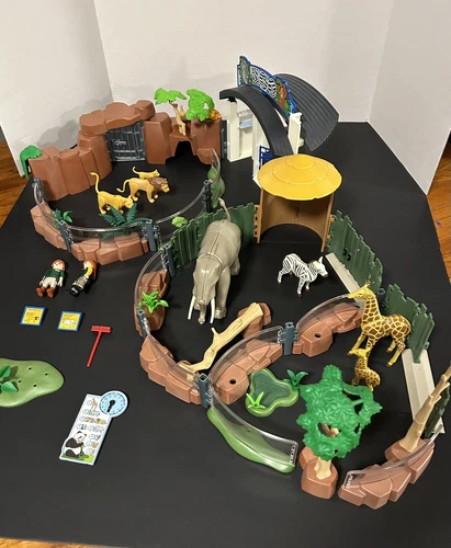 Vintage Playmobil 4850 Safari Zoo Wildlife Animal Play Incomplete WITH EXTRAS