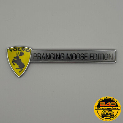 GENUINE Discontinued Prancing Moose Edition VOLVO 4” Hard Chrome