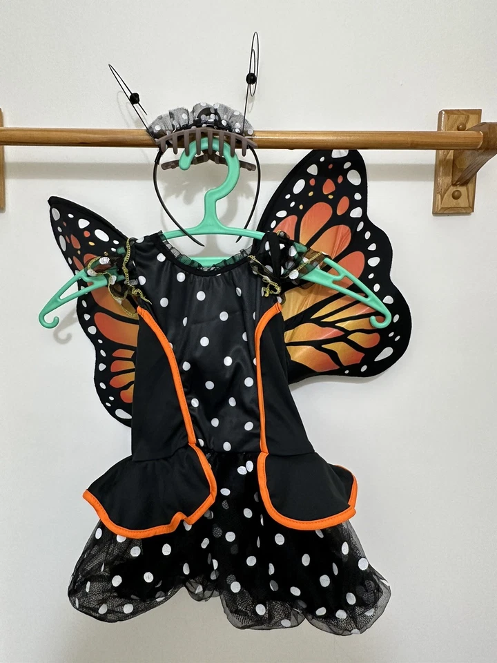 Butterfly Costume Child Halloween Costume Size Toddler 3-4 - Image 4 of 4