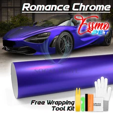 ESSMO PET Romance Chrome Purple Auto Car Vehicle Vinyl Wrap Decal Sticker Paint