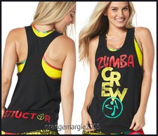 ZUMBA INSTRUCTOR Crew Loose Tank,RacerBack,Top DANCE --fr.Convention RARE S M L