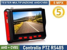 Tester telecamera videosorveglianza monitor 4.3" CCTV audio video AHD CVBS
