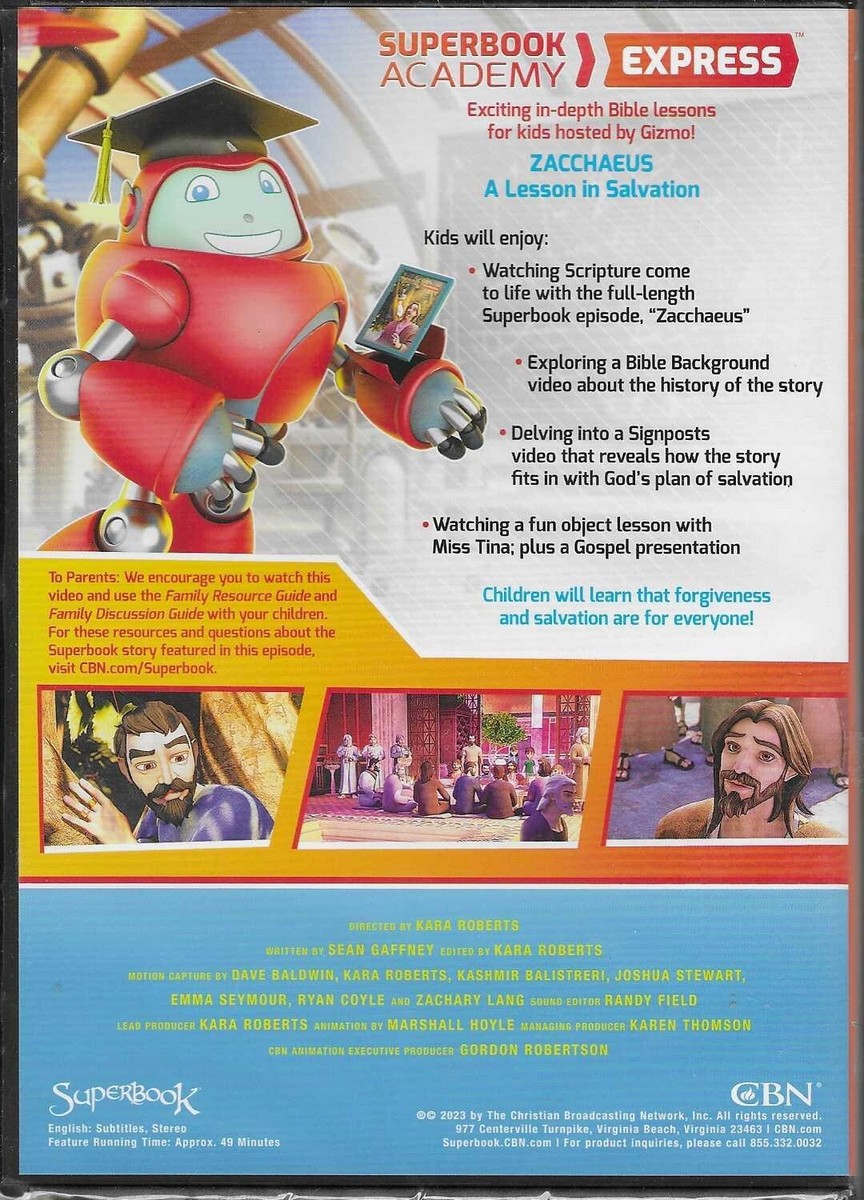Superbook Academy Express - Zacchaeus (DVD) New | eBay