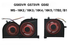 CPU  GPU Cooling Fan For MSI GS63 GS63VR GS73 GS73VR MS-16K2 BS5005HS-U2F1 U2L1