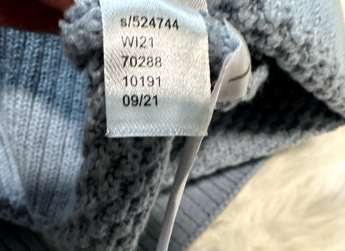 タケ Loft Dusty Light Blue Knit Pullover Sweater Women's Size L | eBay