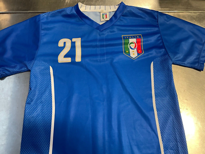イタリア代表やユニフォーム　ピルロ　Pirlo 21 Andrea Pirlo #21 Jersey Italia Football Soccer FIGC Made in