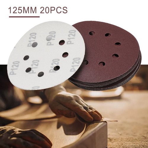 Discos de lijado eficientes de 5 pulgadas 125 mm con 8 orificios para una fácil extracción de polvo - Imagen 7 de 96
