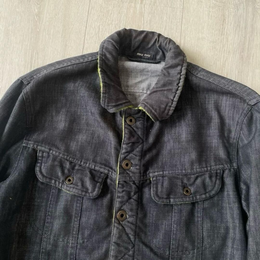 MIU MIU Denim Jacket Vintage Archive Cotton Polyester Men's MIU MIU Denim Jacket Vintage Archive Cotton Polyester Men's