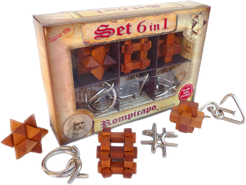 Caesar's Cage - Puzzle Rompicapo In Metallo Con Finitura Anticata, Gioco Di Ingegno Di Livello 5/10, Ispirato A Un Reperto Romano - 3