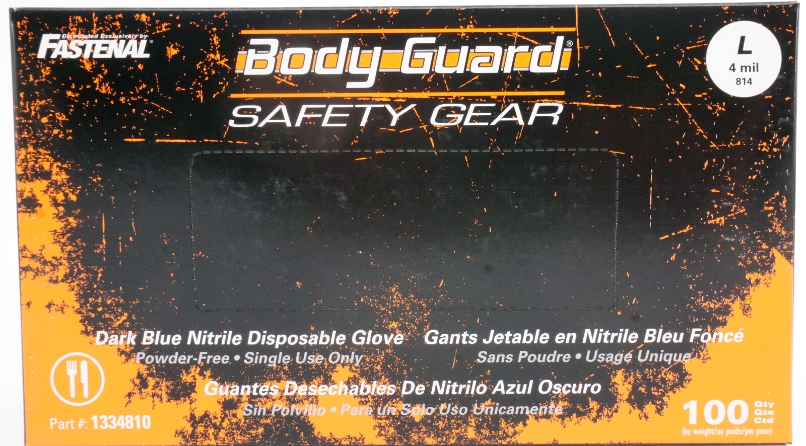Large+Fastenal+Bodyguard+Safety+Gear+Nitrile+921980125+Disposable