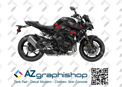 Sticker Set Yamaha MT-10 Tech Black 2017-2020 Red Style FS-MT-10-2017-2020-BR