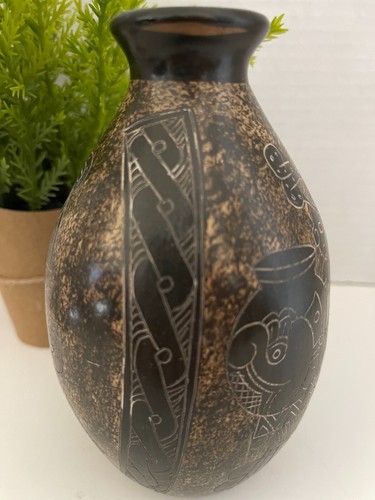 Signed Pottery Piece Candida Cano 6" Tall by 3.5" Wide - Picture 2 of 5
