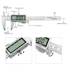 Large Screen Stainless Steel Electronic metal vernier caliper factory 150mm