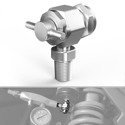 No Loss Air Chuck for Nitrogen Shock Valve 1/8 NPT High Pressure Strut Coupler