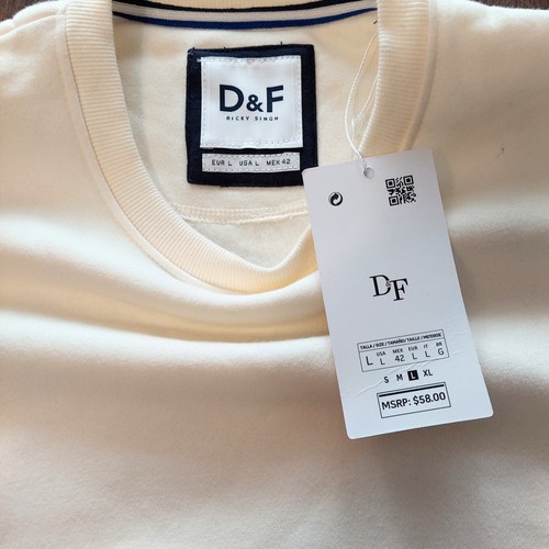 D & H Rundhals Sweatshirt Herren Gr. Large Blockfarbe Langarm Dick Fleece... - Bild 5 von 7
