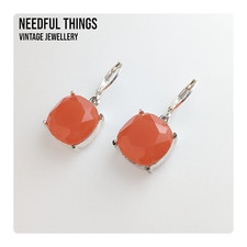 Elegant Radiance Jewellery Joan Rivers Vintage Red Crystal Earrings