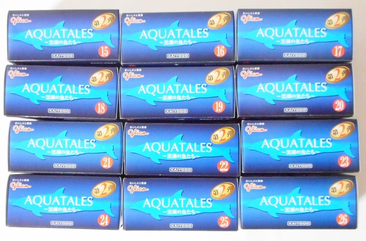 Glico Kaiyodo Aquatales Figures Vol.2 Kuroshio Current Fish Glico Kaiyodo Aquatales Figures Vol.2 Kuroshio Current Fish