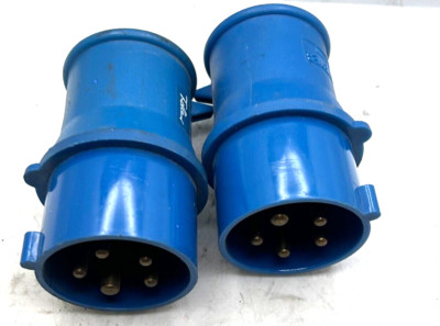 Lot of 2 MENNEKES TYP-1309 16A-9h 127/220V 138/240V Plug Pre-owned