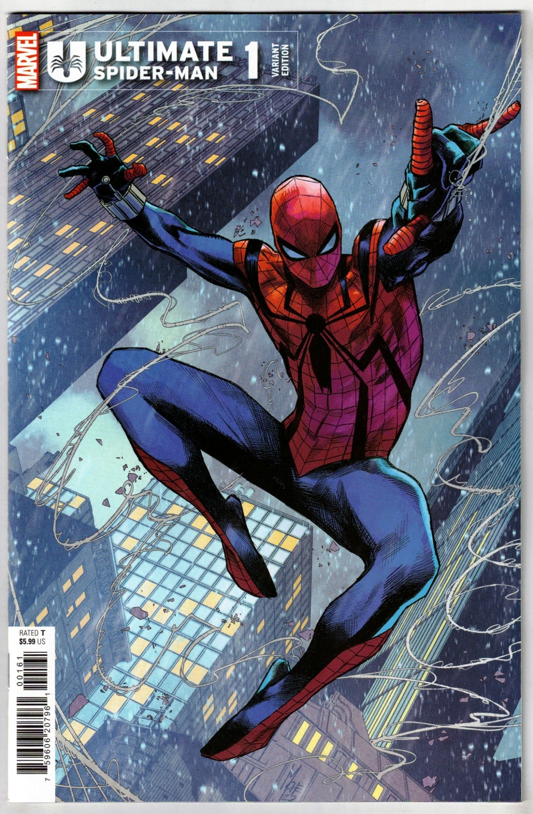 ULTIMATE SPIDERMAN 1 (2024)BEN REILLY VARIANT 1ST PRINT HICKMAN