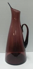 Vintage Blenko Art Glass Pitcher Model 976 Designed By Winslow Anderson