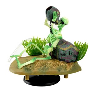 skeleton fish tank decorations