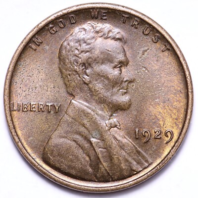 1929 Lincoln Wheat Small Cent CHOICE BU FREE SHIPPING E280 T