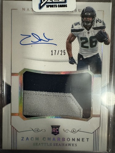 2023 National Treasures Zach Charbonnet Crossover RPA Holo Silver # 17/25