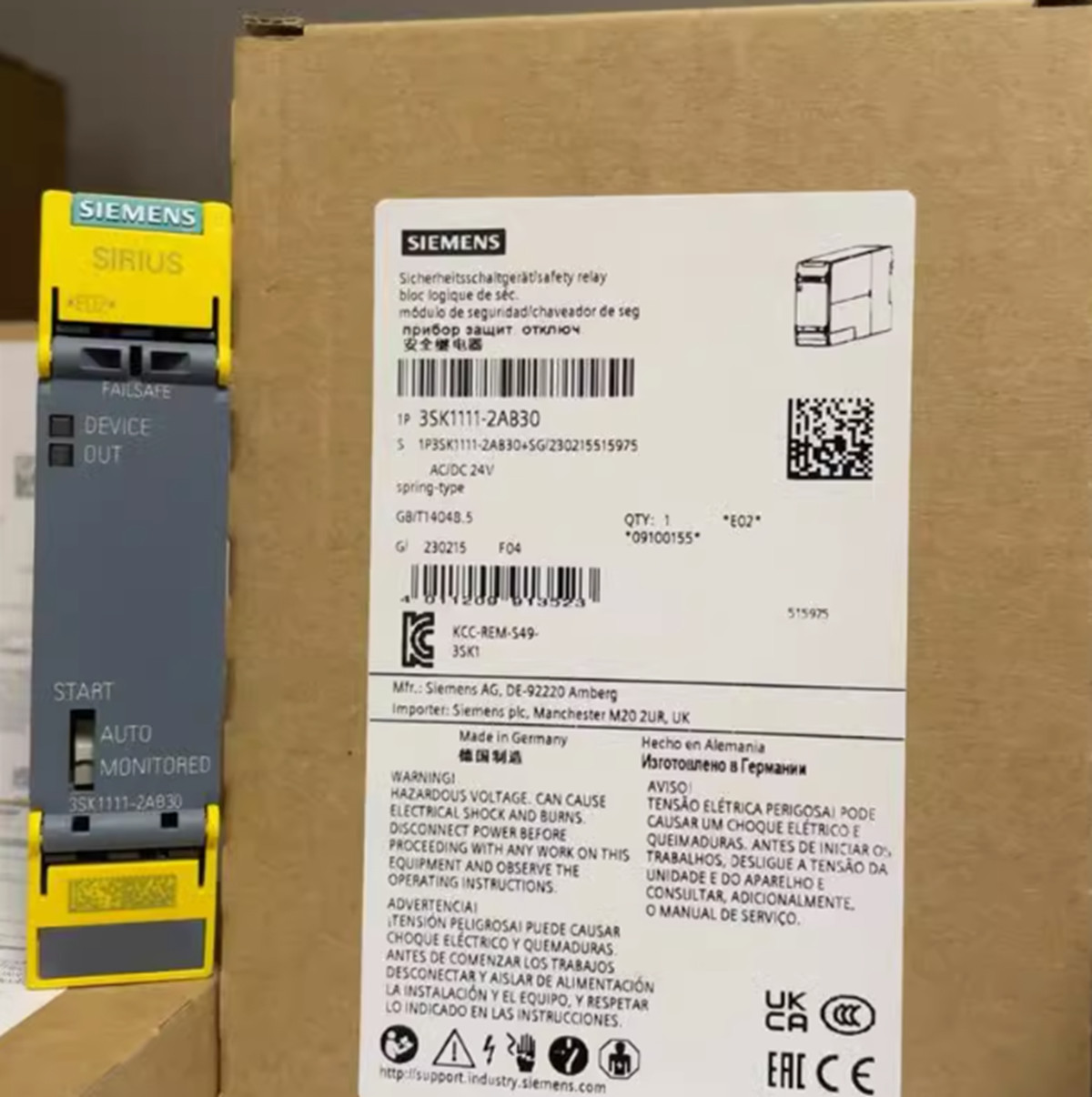 New Siemens 3SK1111-2AB30