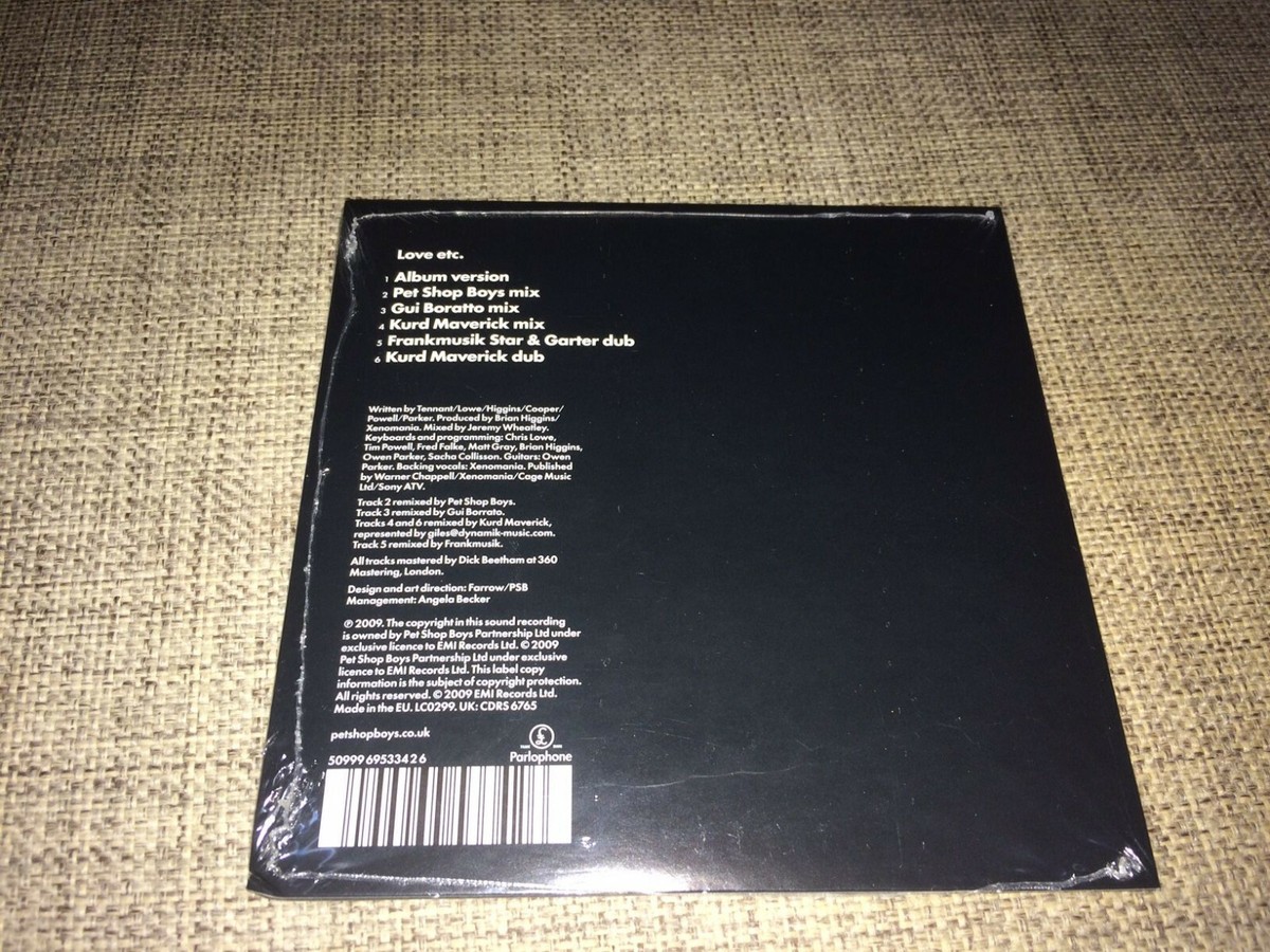 PET SHOP BOYS - LOVE ETC. - THE REMIXES - LIMITED 6-TRACK CD