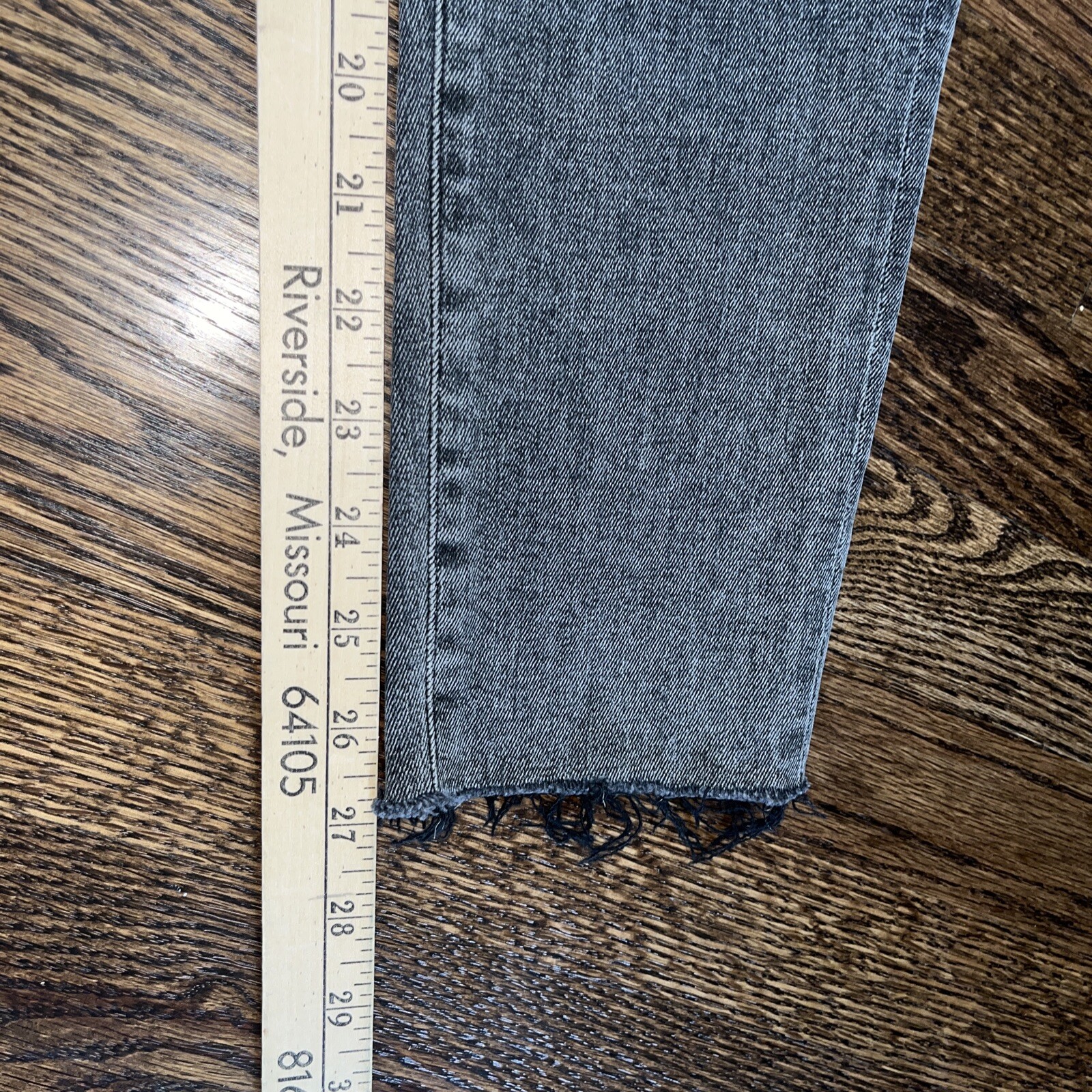Agolde Womens Sophie Mid Rise Straight Leg Jeans Faded Black Size 25 New - View 8