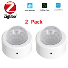 2 Zigbee Wireless Motion Sensor Detector for Smart Home Assistant Hubitat Alexa