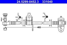 ATE 24.5299-0452.3 Bremsschlauch für FORD