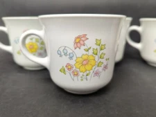 (6)Corning Corelle Spring Meadow Coffee Cup Vintage