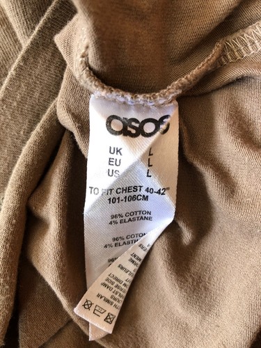 Asos brown large T-shirt with skull design on back - Picture 5 of 5