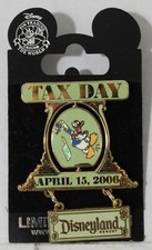 Vignette Jour Donald Duck Disneyland Pin Avril 2006 LE1000 Accountant Cône Neuf