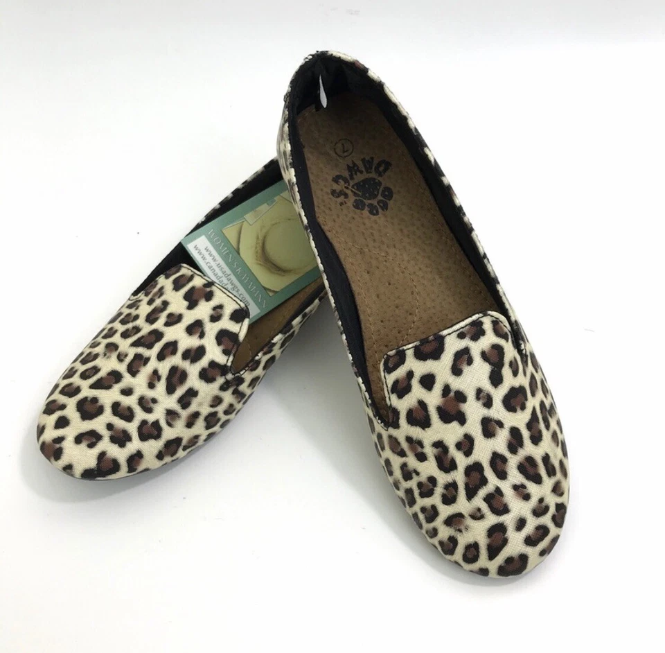 DAWGS Kaymann леопард курить тапочки мокасины плоскостях поскользнуться на животных искусственного меха новый с Ярлыками - Изображение 2 из 4