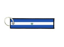 Keychain key ring tags fabric motorcycles car biker cute flag salvador