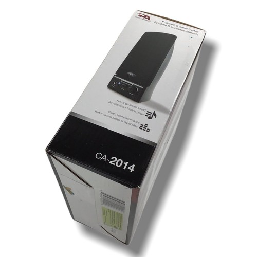 Computer Speaker System CA-2014 Audio Headphone Jack Duel Powered - Picture 4 of 6