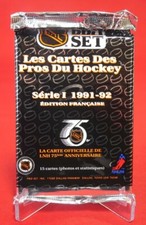 Les Cartes Des Pros Du Hockey 1992 PRO SET Unopened Pack