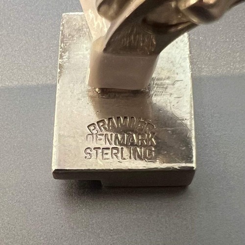 Nachlass Max Brammer Manschettenknöpfe Sterlingsilber Geometrisch Modernist - Bild 6 von 6
