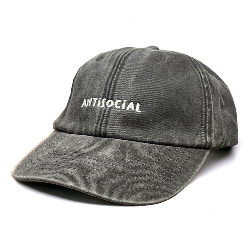 Antisocial Washed Embroidered Dad Baseball Cap | VF | Dadcap Hat Strapback y2k - Picture 9 of 23