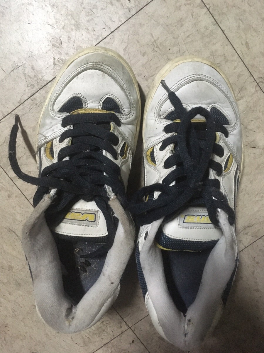 Vans Steve Caballero Mens US 9 White Skate Shoes Rare Vtg As Vans Steve Caballero Mens US 9 White Skate Shoes Rare Vtg As