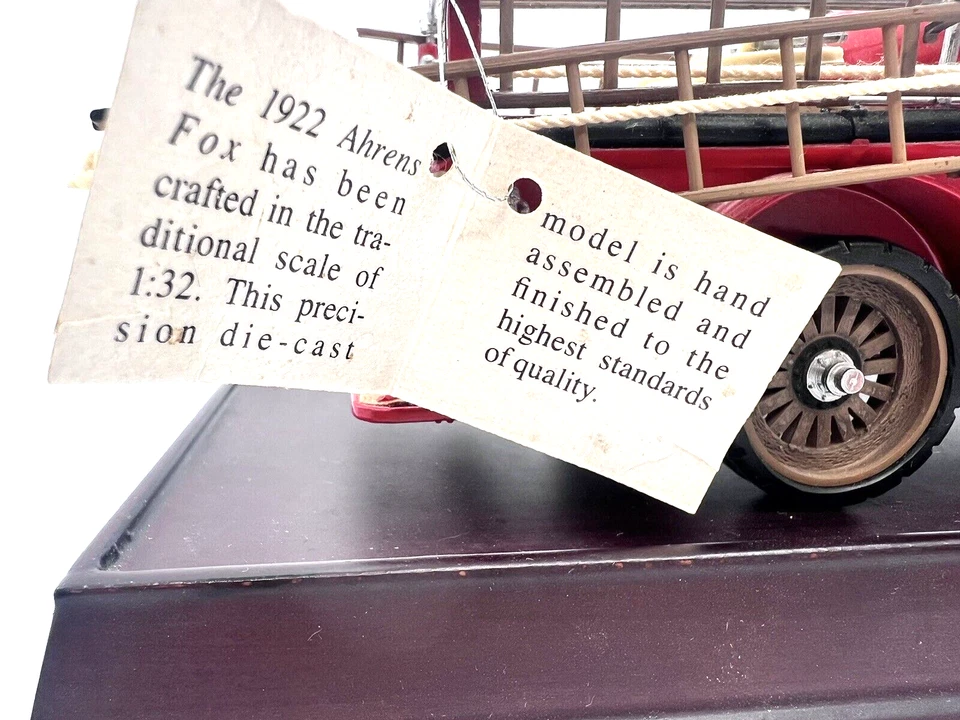 Franklin Modelo Camión de Bomberos Acero Prensado 1922 Ahrens Fox R-K-4 Modelo 1:32 Foto 4 de 4